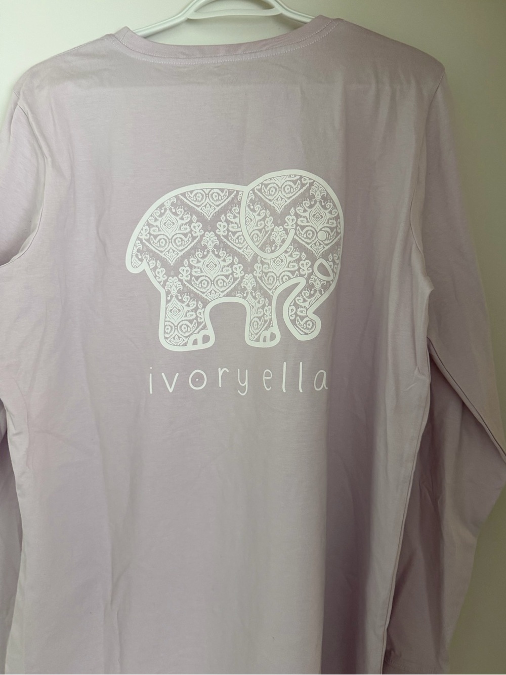ivory ella Lavender Graphic Long Sleeve Shirt